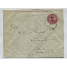 ARGENTINA 1911 SOBRE ENTERO POSTAL CON MATASELLO EL BAGUAL SAN LUIS, MUY RARO